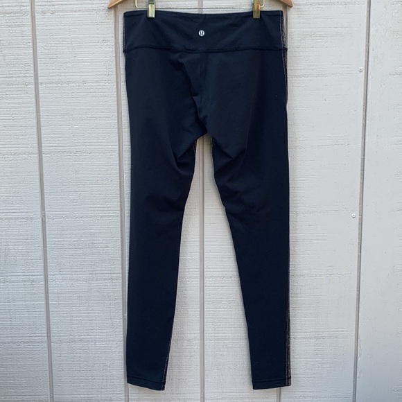 LULULEMON Wunder Under Pant *Full-On Luon - Golden Godess Cashew Multi / Black - Picture 3 of 14